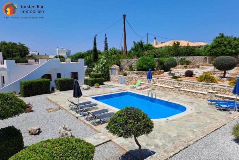 Plaka Kreta, Plaka Freistehende Villa, 2 Wohnungen mit Meer- und Bergblick und Gemeinschaftspool Haus kaufen